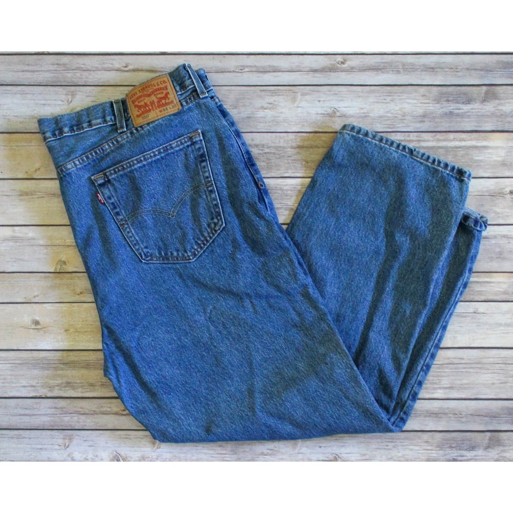 Levi's 550 Jeans Mens 44 x 30 Blue Denim Relaxed Fit 100% Cotton